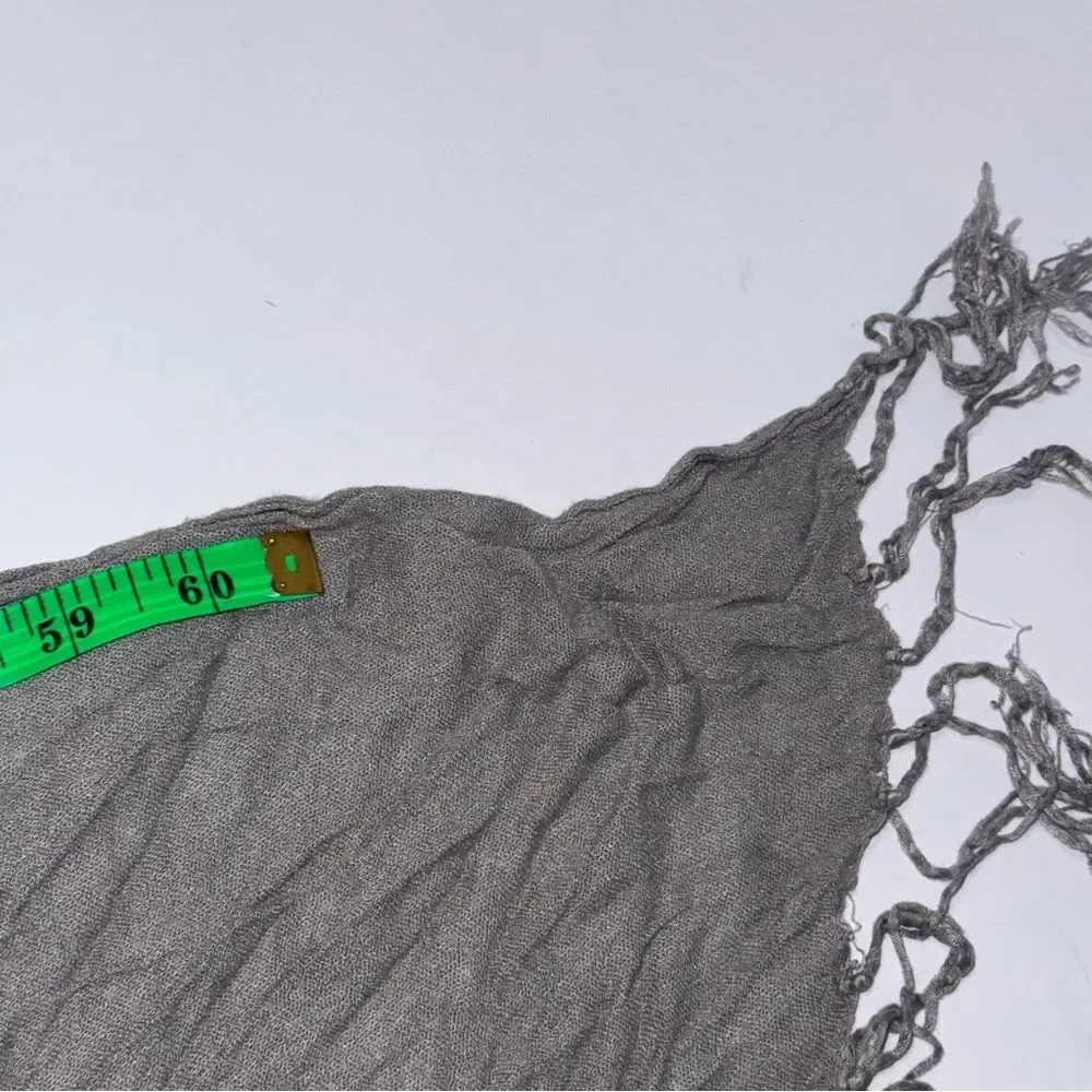 Express Crinkled Gray Scarf